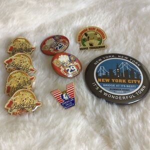 Bridge Pins Collectible Tournament 1990’s Brooch Set of 9